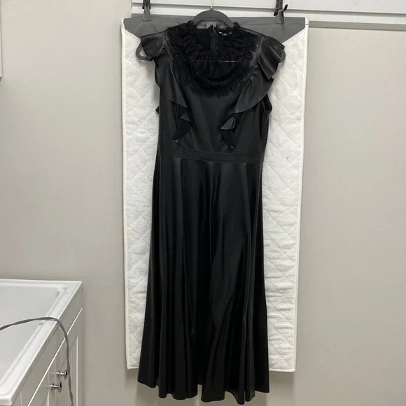 Zara | Dresses | Zara Faux Leather Dress | Poshmark